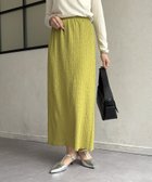 【ゼヴォン/Thevon】のシャーリングレースナロースカート オリーブ|ID: prp329100004549818 ipo3291000000032357321
