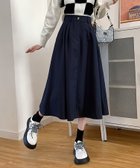 【アミュレット/Amulet】のミモレ丈タックスカート 人気、トレンドファッション・服の通販 founy(ファニー) ファッション Fashion レディースファッション Ladies' Fashion Online スカート Skirt シンプル Simple スニーカー Sneakers フロント Front ミモレ Mimore thumbnail ネイビー|ID: prp329100004549867 ipo3291000000032655631