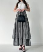 【ジュノア/JUNOAH】のボリュームティアードスカート チェック|ID: prp329100004549885 ipo3291000000032238883