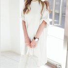 【ミニミニストア/miniministore】のチュニックTシャツ サイドスリット 人気、トレンドファッション・服の通販 founy(ファニー) ファッション Fashion レディースファッション Fashion for Women トップス・カットソー Cut & Sew Tops シャツ・ブラウス・オフィスカジュアル Elegant Blouses & Button-Ups ロングTシャツ・Tシャツ Longline T-Shirts & Tees カットソー Cut and Sewn Top シンプル Simple, Minimal スリット Slit, Slit Detail チュニック Tunic, Long Top ベーシック Basic, Essential ボトム Bottoms, Lower Wear ロング Long, Long-Length 半袖 Short Sleeve, Half Sleeve 夏 Summer 春 Spring S/S・春夏 SS, Spring/Summer, Warm Season 無地 Plain, Solid Color thumbnail ホワイト|ID: prp329100004549903 ipo3291000000033521788