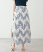 【ナチュラルクチュール/natural couture】のカラーレースAラインスカート サックスブルー|ID: prp329100004549922 ipo3291000000032639525