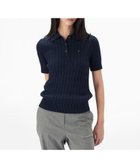 【トミーヒルフィガー/TOMMY HILFIGER】のケーブルポロニット 人気、トレンドファッション・服の通販 founy(ファニー) ファッション Fashion レディースファッション WOMEN トップス・カットソー Tops/Tshirt ニット Knit Tops アメリカン American クラシック Classic ゴルフ Golf デニム Denim モダン Modern ワンポイント One Point 人気 Popularity 半袖 Short Sleeve thumbnail ネイビーC1G|ID: prp329100004549927 ipo3291000000032517438