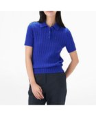 【トミーヒルフィガー/TOMMY HILFIGER】のケーブルポロニット 人気、トレンドファッション・服の通販 founy(ファニー) ファッション Fashion レディースファッション WOMEN トップス・カットソー Tops/Tshirt ニット Knit Tops アメリカン American クラシック Classic ゴルフ Golf デニム Denim モダン Modern ワンポイント One Point 人気 Popularity 半袖 Short Sleeve thumbnail ブルーC8P|ID: prp329100004549927 ipo3291000000032517440