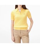 【トミーヒルフィガー/TOMMY HILFIGER】のケーブルポロニット 人気、トレンドファッション・服の通販 founy(ファニー) ファッション Fashion レディースファッション WOMEN トップス・カットソー Tops/Tshirt ニット Knit Tops アメリカン American クラシック Classic ゴルフ Golf デニム Denim モダン Modern ワンポイント One Point 人気 Popularity 半袖 Short Sleeve thumbnail イエローZF0|ID: prp329100004549927 ipo3291000000032517442