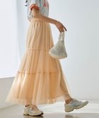 【コーエン/COEN】の2WAYチュールティアードスカート 人気、トレンドファッション・服の通販 founy(ファニー) ファッション Fashion レディースファッション Ladies' Fashion Online スカート Skirt ティアードスカート Tiered Skirts キャミワンピース Cami Dress ギャザー Gather チュール Tulle フェミニン Feminine ペチコート Petticoat ロング Long 春 Spring thumbnail SHERBET|ID: prp329100004550020 ipo3291000000032670345