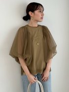 【ミラオーウェン/Mila Owen】のボリュームスリーブチュールレイヤードトップス 人気、トレンドファッション・服の通販 founy(ファニー) 雑誌掲載アイテム Magazine Items ファッション雑誌 Fashion Magazines クラッシィ CLASSY. ファッション Fashion レディースファッション WOMEN トップス・カットソー Tops/Tshirt ボリュームスリーブ / フリル袖 Volume Sleeve ウォッシャブル Washable カットソー Cut And Sew ギャザー Gather 7月号 July Issue シンプル Simple スリーブ Sleeve セパレート Separate 雑誌 Magazine チュール Tulle ノースリーブ No Sleeve バルーン Balloon フェミニン Feminine 夏 Summer エレガント 上品 Elegant thumbnail MOC[056]|ID: prp329100004550035 ipo3291000000032491906