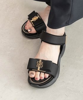 【ランダ/RANDA】のモノグラムリボンスポーツサンダル 人気、トレンドファッション・服の通販 founy(ファニー) ファッション Fashion レディースファッション WOMEN スポーツウェア Sportswear サンダル / ミュール Sandals クッション Cushion サンダル Sandals スポーツ Sports リボン Ribbon エレガント 上品 Elegant |ID:prp329100004550054