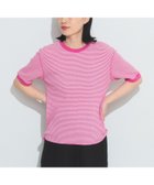 【ビームス ウイメン/BEAMS】の【別注】Healthknit / ワッフル ボーダー Tシャツ 人気、トレンドファッション・服の通販 founy(ファニー) ファッション Fashion レディースファッション Fashion for Women トップス・カットソー Cut & Sew Tops ニット Knit Tops & Sweaters シャツ・ブラウス・オフィスカジュアル Elegant Blouses & Button-Ups ロングTシャツ・Tシャツ Longline T-Shirts & Tees インナー Innerwear カラフル Colorful Design ボーダー Border, Stripe 別注 Limited Edition, Custom Order ワッフル Waffle, Waffle Knit thumbnail PINK/OFF|ID: prp329100004550078 ipo3291000000033350781