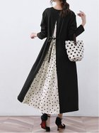 【ドゥーベル/Doux Belle】の【Doux Belle】ワンピース ロング丈 半袖 長袖 人気、トレンドファッション・服の通販 founy(ファニー) ファッション Fashion レディースファッション WOMEN ワンピース Dress 春 Spring 秋 Autumn/Fall シフォン Chiffon シンプル Simple スリット Slit ドット Dot ノースリーブ No Sleeve 長袖 Long Sleeve ポケット Pocket 半袖 Short Sleeve ラウンド Round ロング Long 夏 Summer thumbnail ドット|ID: prp329100004550080 ipo3291000000032317999