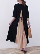 【ドゥーベル/Doux Belle】の【Doux Belle】ワンピース ロング丈 半袖 長袖 人気、トレンドファッション・服の通販 founy(ファニー) ファッション Fashion レディースファッション WOMEN ワンピース Dress 春 Spring 秋 Autumn/Fall シフォン Chiffon シンプル Simple スリット Slit ドット Dot ノースリーブ No Sleeve 長袖 Long Sleeve ポケット Pocket 半袖 Short Sleeve ラウンド Round ロング Long 夏 Summer thumbnail ピンク|ID: prp329100004550080 ipo3291000000032318001
