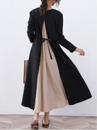 【ドゥーベル/Doux Belle】の【Doux Belle】ワンピース ロング丈 半袖 長袖 人気、トレンドファッション・服の通販 founy(ファニー) ファッション Fashion レディースファッション WOMEN ワンピース Dress 春 Spring 秋 Autumn/Fall シフォン Chiffon シンプル Simple スリット Slit ドット Dot ノースリーブ No Sleeve 長袖 Long Sleeve ポケット Pocket 半袖 Short Sleeve ラウンド Round ロング Long 夏 Summer thumbnail ピンク|ID: prp329100004550080 ipo3291000000032318002