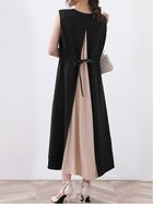 【ドゥーベル/Doux Belle】の【Doux Belle】ワンピース ロング丈 半袖 長袖 人気、トレンドファッション・服の通販 founy(ファニー) ファッション Fashion レディースファッション WOMEN ワンピース Dress 春 Spring 秋 Autumn/Fall シフォン Chiffon シンプル Simple スリット Slit ドット Dot ノースリーブ No Sleeve 長袖 Long Sleeve ポケット Pocket 半袖 Short Sleeve ラウンド Round ロング Long 夏 Summer thumbnail ピンク|ID: prp329100004550080 ipo3291000000032318003