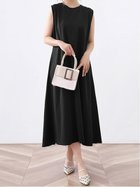 【ドゥーベル/Doux Belle】の【Doux Belle】ワンピース ロング丈 半袖 長袖 人気、トレンドファッション・服の通販 founy(ファニー) ファッション Fashion レディースファッション WOMEN ワンピース Dress 春 Spring 秋 Autumn/Fall シフォン Chiffon シンプル Simple スリット Slit ドット Dot ノースリーブ No Sleeve 長袖 Long Sleeve ポケット Pocket 半袖 Short Sleeve ラウンド Round ロング Long 夏 Summer thumbnail ブラック花柄|ID: prp329100004550080 ipo3291000000032318006