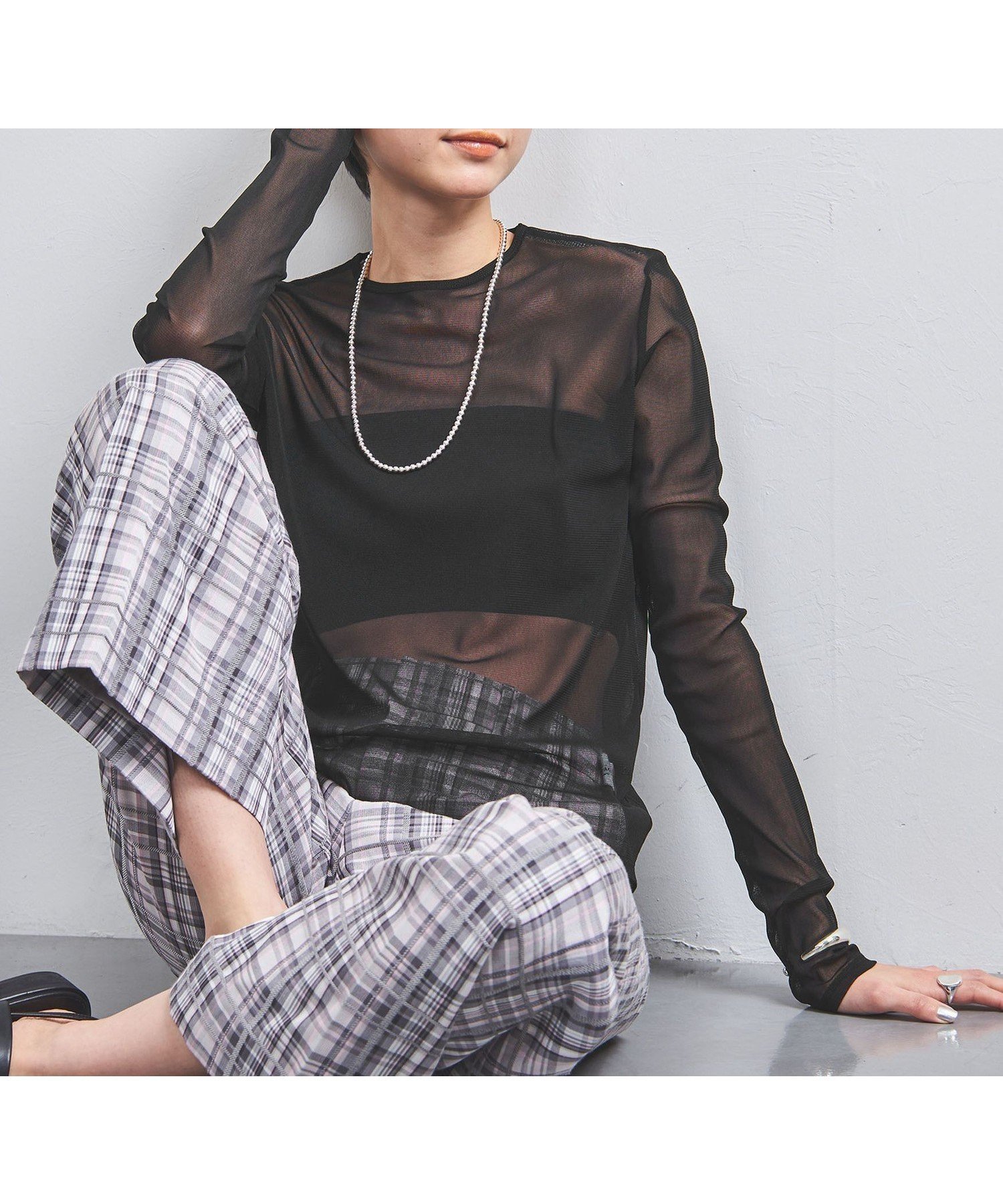 【ユナイテッドアローズ/UNITED ARROWS】のチュール ジャージー カットソー インテリア・キッズ・メンズ・レディースファッション・服の通販 founy(ファニー) 　ファッション　Fashion　レディースファッション　WOMEN　トップス・カットソー　Tops/Tshirt　カットソー　Cut and Sewn　インナー　Inner　カットソー　Cut And Sew　キャミソール　Camisole　シアー　Sheer　ジャージー　Jersey　タンク　Tank　チュール　Tulle　バランス　Balance　BLACK|ID: prp329100004550089 ipo3291000000032316450