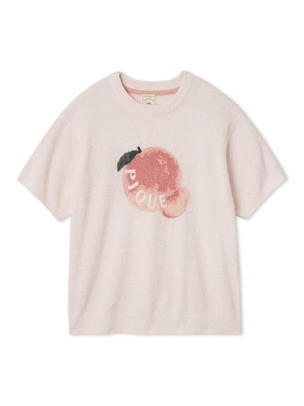 【ジェラート ピケ/gelato pique】のフルーツジャガードプルオーバー インテリア・キッズ・メンズ・レディースファッション・服の通販 founy(ファニー) 　ファッション　Fashion　レディースファッション　Ladies' Fashion Online　トップス・カットソー　Tops/Tshirt　プルオーバー　Pullover　イエロー　Yellow　ピーチ　Peach　フロント　Front　夏　Summer　PCH[063]|ID: prp329100004550108 ipo3291000000032641328