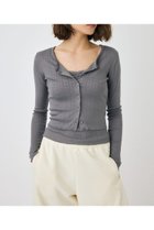 【マウジー/moussy】のEYELET U-NECK カーデ キャミ 人気、トレンドファッション・服の通販 founy(ファニー) ファッション Fashion レディースファッション Fashion for Women トップス・カットソー Cut & Sew Tops キャミソール&ノースリーブ Camisoles & Sleeveless Tops おすすめ Recommended / Our Picks アイレット Eyelet Lace カーディガン Cardigan, Knitwear キャミ Camisole, Cami Top キャミソール Camisole, Spaghetti Strap Top ギャザー Gathered, Ruffled コンパクト Compact, Small Size デニム Denim, Jeans Material トレンド Trend, Trending Now フェミニン Feminine, Girly レース Lace, Lace Fabric 人気 Popular, Best Seller 再入荷 Restock / Back in Stock thumbnail C.GRY|ID: prp329100004550114 ipo3291000000033716682