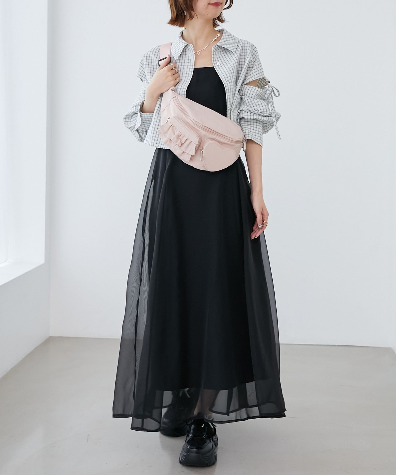 【マジェスティック レゴン/MAJESTIC LEGON】のシアーレディキャミワンピ インテリア・キッズ・メンズ・レディースファッション・服の通販 founy(ファニー) 　ファッション　Fashion　レディースファッション　WOMEN　ワンピース　Dress　キャミワンピース　No Sleeve Dresses　トレンド　Trend　フィット　Fit　ラップ　Wrap　ブラック|ID: prp329100004550133 ipo3291000000032249295