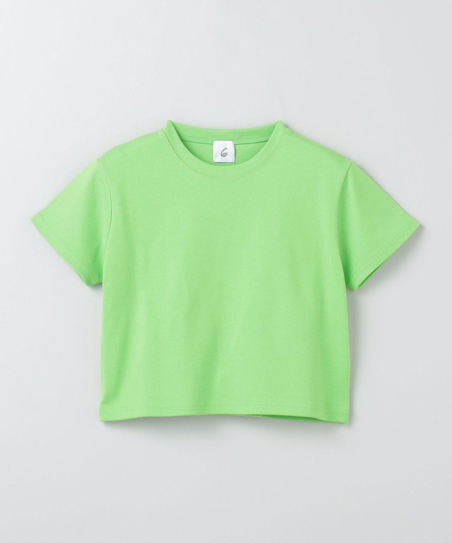 【ビューティ&ユース ユナイテッドアローズ/BEAUTY&YOUTH / UNITED ARROWS】の6(ROKU) コットン クロップド Tシャツ インテリア・キッズ・メンズ・レディースファッション・服の通販 founy(ファニー) 　ファッション　Fashion　レディースファッション　Fashion for Women　トップス・カットソー　Cut & Sew Tops　シャツ・ブラウス・オフィスカジュアル　Elegant Blouses & Button-Ups　ロングTシャツ・Tシャツ　Longline T-Shirts & Tees　クロップド　Cropped, Short Length　LIME|ID: prp329100004550176 ipo3291000000033642115