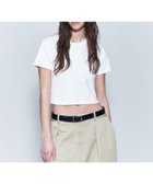 【ビューティ&ユース ユナイテッドアローズ/BEAUTY&YOUTH / UNITED ARROWS】の6(ROKU) コットン クロップド Tシャツ WHITE|ID: prp329100004550176 ipo3291000000034919212