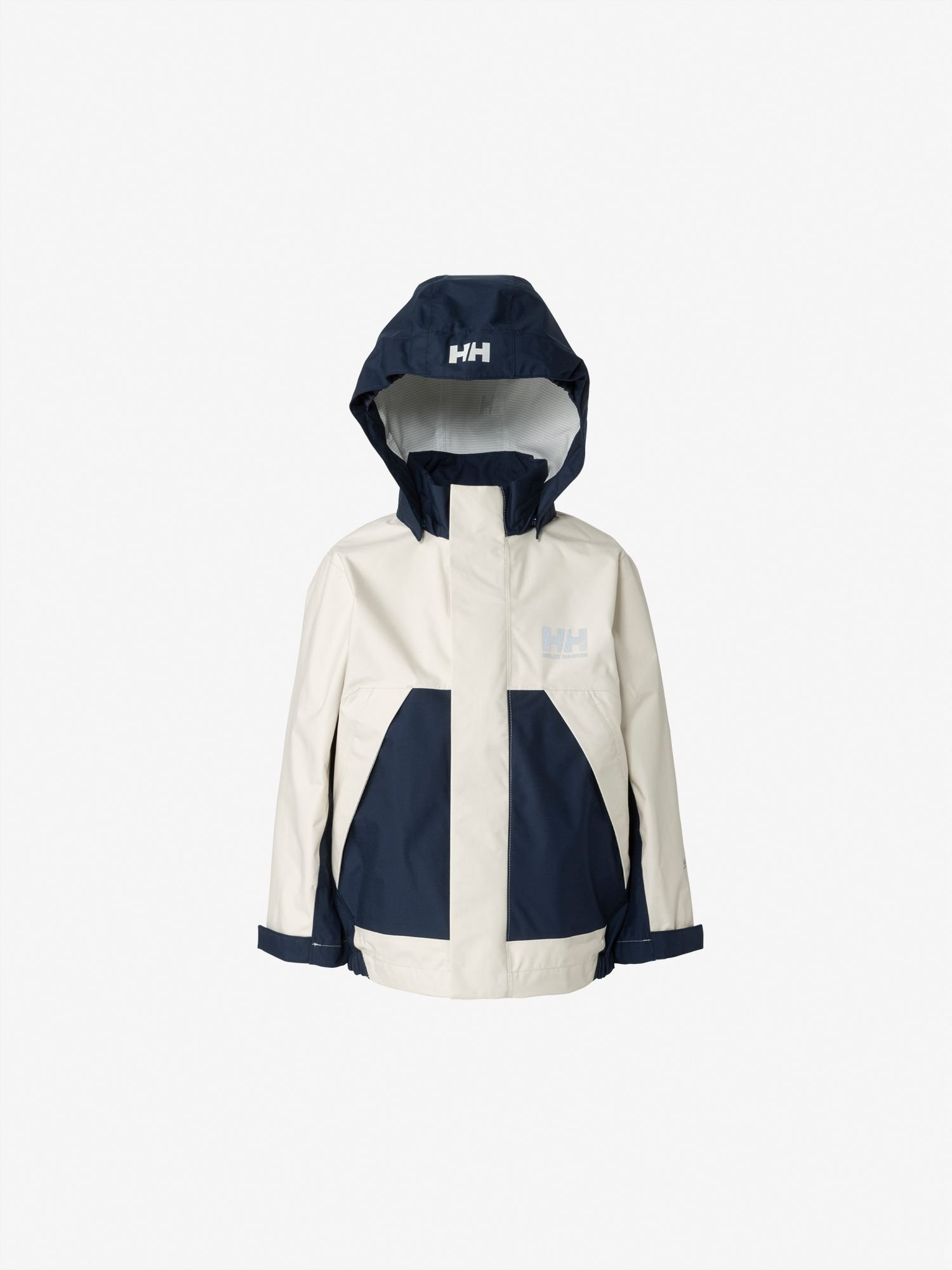 【ヘリーハンセン/HELLY HANSEN / KIDS】のスカンザレインジャケット(キッズ) インテリア・キッズ・メンズ・レディースファッション・服の通販 founy(ファニー) 　ファッション　Fashion　キッズファッション　KIDS Children’s Clothing　アウトドア　Outdoor　ジャケット　Jacket　スポーティ　Sporty　定番　Standard　フロント　Front　ポケット　Pocket　ループ　Loop　アイボリー×オーシャンネイビー|ID: prp329100004550178 ipo3291000000032607300