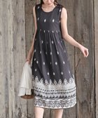 【アールピーエス/rps】のレーヨンプリントワンピース 人気、トレンドファッション・服の通販 founy(ファニー) ファッション Fashion レディースファッション Fashion for Women ワンピース Dresses おすすめ Recommended / Our Picks エスニック Ethnic Style ギャザー Gathered, Ruffled ダウン Down, Puffer プリント Print, Printed Pattern ミドル Middle Length, Mid Height リゾート Resort, Vacation Style リボン Ribbon, Bow ワンポイント One Point, Statement Accent 再入荷 Restock / Back in Stock 夏 Summer thumbnail チャコールグレー|ID: prp329100004550188 ipo3291000000033193049