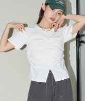 【フリークスストア/FREAK'S STORE】のウエストシャーリングTシャツ 限定展開 25SS 人気、トレンドファッション・服の通販 founy(ファニー) ファッション Fashion レディースファッション Ladies' Fashion Online トップス・カットソー Tops/Tshirt シャツ/ブラウス Shirts/Blouses ロング / Tシャツ T-Shirts 2025年 2025 2025春夏・S/S Ss,Spring/Summer,2025 おすすめ Recommend アクセサリー Accessories カーゴパンツ Cargo Pants キャップ Cap シャーリング Shirring シンプル Simple スニーカー Sneakers スラックス Slacks タイトスカート Tight Skirt デニム Denim ビスチェ Bustier フェミニン Feminine フレア Flare 夏 Summer S/S・春夏 Ss・Spring/Summer 楽ちん Easy 無地 Plain Color |ID:prp329100004550204