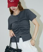 【フリークスストア/FREAK'S STORE】のウエストシャーリングTシャツ 限定展開 25SS 人気、トレンドファッション・服の通販 founy(ファニー) ファッション Fashion レディースファッション Ladies' Fashion Online トップス・カットソー Tops/Tshirt シャツ/ブラウス Shirts/Blouses ロング / Tシャツ T-Shirts 2025年 2025 2025春夏・S/S Ss,Spring/Summer,2025 おすすめ Recommend アクセサリー Accessories カーゴパンツ Cargo Pants キャップ Cap シャーリング Shirring シンプル Simple スニーカー Sneakers スラックス Slacks タイトスカート Tight Skirt デニム Denim ビスチェ Bustier フェミニン Feminine フレア Flare 夏 Summer S/S・春夏 Ss・Spring/Summer 楽ちん Easy 無地 Plain Color thumbnail チャコールグレー|ID: prp329100004550204 ipo3291000000032639041