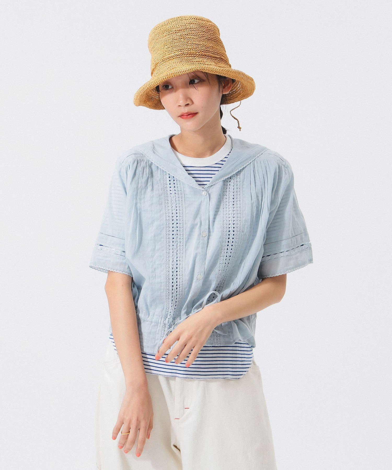 【ビームス ウイメン/BEAMS】のヴィンテージ レース ショートシャツ インテリア・キッズ・メンズ・レディースファッション・服の通販 founy(ファニー) 　ファッション　Fashion　レディースファッション　WOMEN　トップス・カットソー　Tops/Tshirt　シャツ/ブラウス　Shirts/Blouses　ショート　Short　バランス　Balance　レース　Race　ヴィンテージ　Vintage　夏　Summer　定番　Standard　SAX|ID: prp329100004550258 ipo3291000000032323930