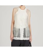 【プランク プロジェクト/PRANK PROJECT】のトリムレースチュールジレ 人気、トレンドファッション・服の通販 founy(ファニー) ファッション Fashion レディースファッション WOMEN アウター Coat Outerwear トップス・カットソー Tops/Tshirt ベスト/ジレ Gilets/Vests インナー Inner キャミソール Camisole フラワー Flower ポケット Pocket モチーフ Motif レース Race ロマンティック Romantic 春 Spring 秋 Autumn/Fall thumbnail WHT|ID: prp329100004550302 ipo3291000000032261449