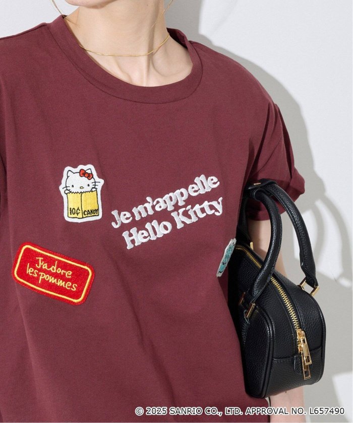 【スローブ イエナ/SLOBE IENA】の《一部店舗・WEB限定》Hello Kitty ワッペンTEE インテリア・キッズ・メンズ・レディースファッション・服の通販 founy(ファニー) https://founy.com/ ファッション Fashion レディースファッション WOMEN 2025年 2025 2025春夏・S/S Ss,Spring/Summer,2025 イラスト Illustration スペシャル Special チャーム Charm バンダナ Bandana フレンチ French ラバー Rubber リメイク Remake 巾着 Purse |ID: prp329100004550328 ipo3291000000032158749