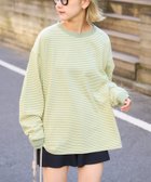 【チャオパニックティピー/CIAOPANIC TYPY】の【洗ってもよれにくい】ユニセックスオーバーサイズスウェtee ピスタチオ|ID: prp329100004550335 ipo3291000000034456141