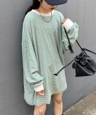 【チャオパニックティピー/CIAOPANIC TYPY】の【洗ってもよれにくい】ユニセックスオーバーサイズスウェtee グリーンその他1|ID: prp329100004550335 ipo3291000000034558095