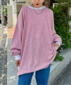 【チャオパニックティピー/CIAOPANIC TYPY】の【洗ってもよれにくい】ユニセックスオーバーサイズスウェtee レッドその他1|ID: prp329100004550335 ipo3291000000034558109