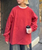 【チャオパニックティピー/CIAOPANIC TYPY】の【洗ってもよれにくい】ユニセックスオーバーサイズスウェtee ボルドー|ID: prp329100004550335 ipo3291000000034558112
