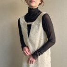 【ジュノア/JUNOAH】のシャギージャガードベストワンピース アイボリー|ID: prp329100004550341 ipo3291000000032676936