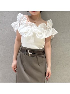 【リリーブラウン/Lily Brown】のデコラティブオフショルニットトップス 人気、トレンドファッション・服の通販 founy(ファニー) ファッション Fashion レディースファッション Fashion for Women トップス・カットソー Cut & Sew Tops ニット Knit Tops & Sweaters ギャザー Gathered, Ruffled シアー Sheer, See-Through デコルテ Décolleté, Neckline フリル Frill, Ruffle 夏 Summer |ID:prp329100004550388