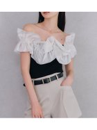【リリーブラウン/Lily Brown】のデコラティブオフショルニットトップス 人気、トレンドファッション・服の通販 founy(ファニー) ファッション Fashion レディースファッション Fashion for Women トップス・カットソー Cut & Sew Tops ニット Knit Tops & Sweaters ギャザー Gathered, Ruffled シアー Sheer, See-Through デコルテ Décolleté, Neckline フリル Frill, Ruffle 夏 Summer thumbnail BLK[009]|ID: prp329100004550388 ipo3291000000032972698