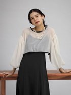 【ラシュッド/LASUD】のシフォンボレロレイヤードワンピース シロクロ|ID: prp329100004550410 ipo3291000000032709128