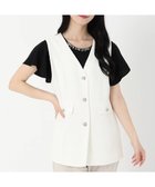 【ストロベリーフィールズ/STRAWBERRY FIELDS】のサマーツイードジレ 人気、トレンドファッション・服の通販 founy(ファニー) ファッション Fashion レディースファッション WOMEN アウター Coat Outerwear トップス・カットソー Tops/Tshirt ベスト/ジレ Gilets/Vests thumbnail オフホワイト|ID: prp329100004550441 ipo3291000000032159568