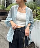 【チャオパニックティピー/CIAOPANIC TYPY】の【累計販売数1万枚突破】シアーバンドカラーシャツ サックスブルー|ID: prp329100004550447 ipo3291000000032611647