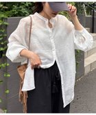 【チャオパニックティピー/CIAOPANIC TYPY】の【累計販売数1万枚突破】シアーバンドカラーシャツ ホワイト|ID: prp329100004550447 ipo3291000000032611649