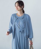 【ロートレ アモン/LAUTRE AMONT】の【WEB限定】ひやさらシワレスライトカーディガン≪洗濯機で洗える≫ ブルー|ID: prp329100004550527 ipo3291000000032674457