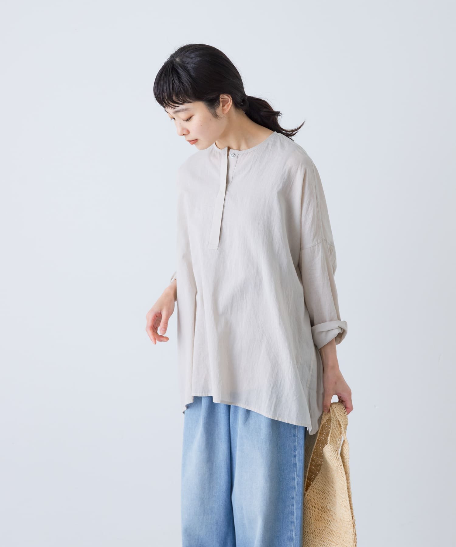 【かぐれ/kagure / URBAN RESEARCH】のボイルワイドプルオーバー インテリア・キッズ・メンズ・レディースファッション・服の通販 founy(ファニー) 　ファッション　Fashion　レディースファッション　Fashion for Women　トップス・カットソー　Cut & Sew Tops　カジュアルプルオーバー・ニットトップス　Pullovers & Knit Tops / Casual Pullovers　2025年　2025　2025春夏・S/S　Spring/Summer 2025 SS25　コンパクト　Compact, Small Size　シアー　Sheer, See-Through　チュニック　Tunic, Long Top　エレガント 上品　Elegant　夏　Summer　S/S・春夏　SS, Spring/Summer, Warm Season　長袖　Long Sleeve, Full Sleeve　GREGE|ID: prp329100004550531 ipo3291000000032711518