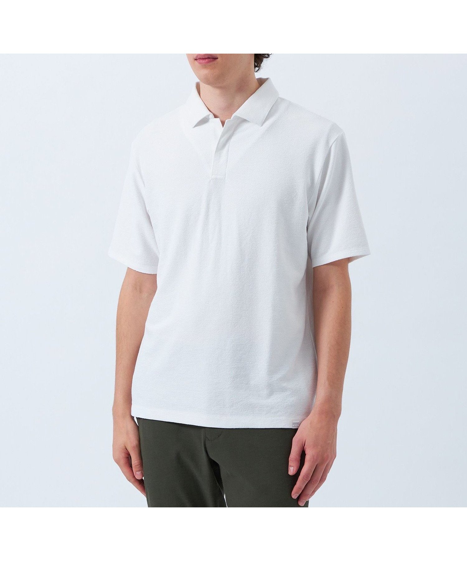 【マッキントッシュ フィロソフィー/MACKINTOSH PHILOSOPHY / MEN】のパイル調ドライミックス スキッパーポロ インテリア・キッズ・メンズ・レディースファッション・服の通販 founy(ファニー) 　ファッション　Fashion　メンズファッション　MEN　おすすめ　Recommend　ショート　Short　スキッパー　Skipper　ストレッチ　Stretch　ポロシャツ　Polo Shirt　ミックス　Mix　吸水　Water Absorption　夏　Summer　春　Spring　ホワイト|ID: prp329100004550538 ipo3291000000032160389