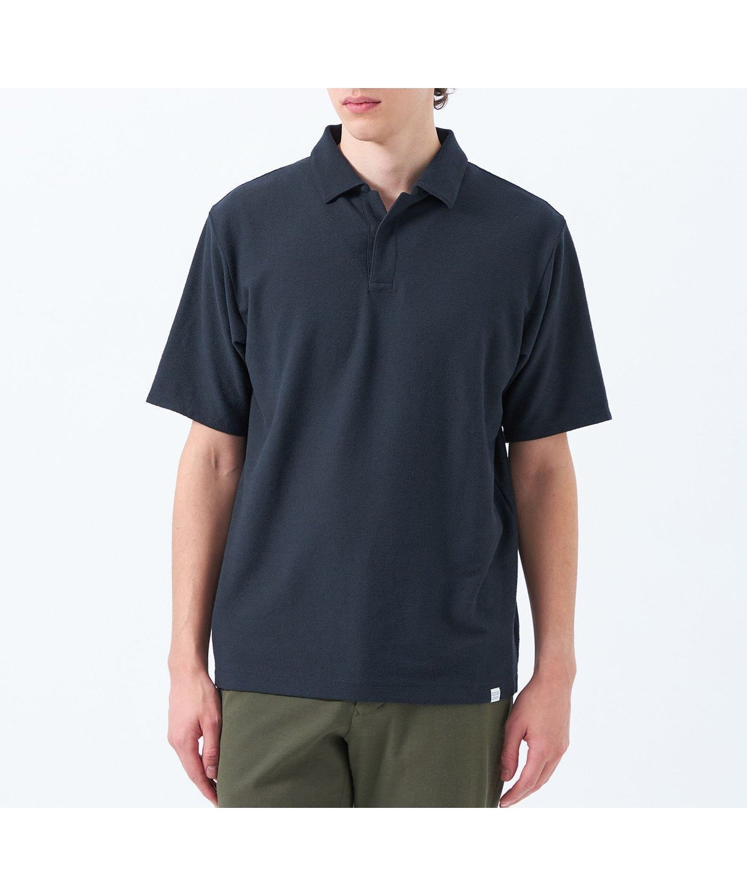 【マッキントッシュ フィロソフィー/MACKINTOSH PHILOSOPHY / MEN】のパイル調ドライミックス スキッパーポロ インテリア・キッズ・メンズ・レディースファッション・服の通販 founy(ファニー) 　ファッション　Fashion　メンズファッション　MEN　おすすめ　Recommend　ショート　Short　スキッパー　Skipper　ストレッチ　Stretch　ポロシャツ　Polo Shirt　ミックス　Mix　吸水　Water Absorption　夏　Summer　春　Spring　ネイビー|ID: prp329100004550538 ipo3291000000032160391