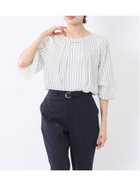 【タカキュー/TAKA-Q】のネックレス付き 7分袖プルオーバーブラウス 人気、トレンドファッション・服の通販 founy(ファニー) ファッション Fashion レディースファッション WOMEN トップス・カットソー Tops/Tshirt シャツ/ブラウス Shirts/Blouses プルオーバー Pullover ジュエリー Jewelry ネックレス Necklaces インナー Inner ジャケット Jacket ジョーゼット Georgette ストライプ Stripe スリーブ Sleeve スーツ Suit ネックレス Necklace バランス Balance フィット Fit フレア Flare ベーシック Basic ボトム Bottom 無地 Plain Color おすすめ Recommend 夏 Summer エレガント 上品 Elegant thumbnail 07白黒|ID: prp329100004550541 ipo3291000000032160418