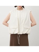 【ミラオーウェン/Mila Owen】のドロストユーティリティベスト 人気、トレンドファッション・服の通販 founy(ファニー) ファッション Fashion レディースファッション WOMEN アウター Coat Outerwear トップス・カットソー Tops/Tshirt ベスト/ジレ Gilets/Vests アウトドア Outdoor スタイリッシュ Stylish ダウン Down トレンド Trend バルーン Balloon フェミニン Feminine フロント Front ベスト Vest メタル Metal ロング Long エレガント 上品 Elegant |ID:prp329100004550569