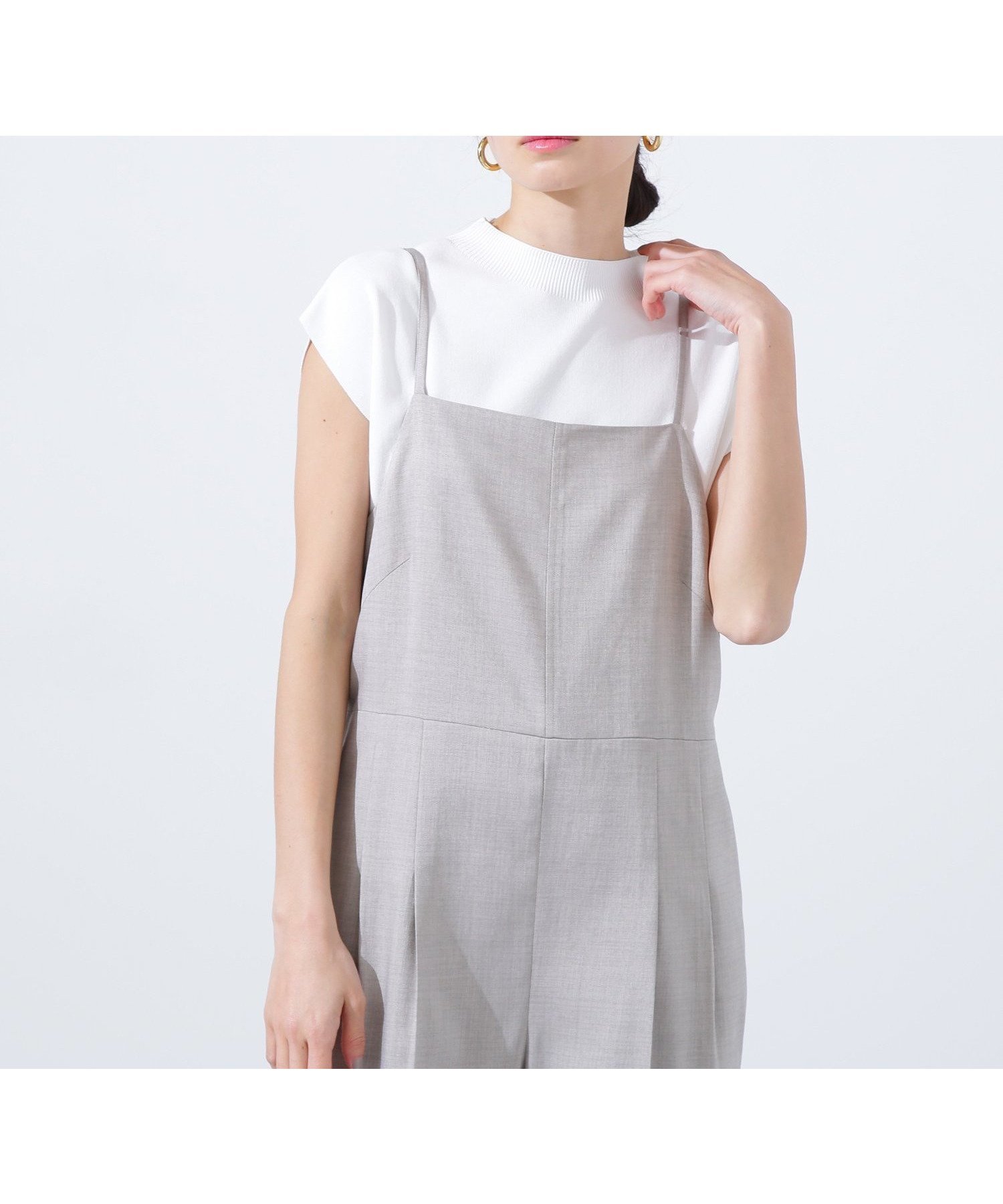 【ナチュラル ビューティー ベーシック/NATURAL BEAUTY BASIC】の総針ベーシックシリーズ モックネックニット インテリア・キッズ・メンズ・レディースファッション・服の通販 founy(ファニー) 　ファッション　Fashion　レディースファッション　Fashion for Women　トップス・カットソー　Cut & Sew Tops　ニット　Knit Tops & Sweaters　スリーブ　Sleeve, Long Sleeve / Short Sleeve　トレンド　Trend, Trending Now　フレンチ　French, French Style　ベーシック　Basic, Essential　定番　Standard, Basic Item　オフホワイト1|ID: prp329100004550607 ipo3291000000033588445