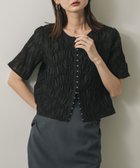 【センスオブプレイス/SENSE OF PLACE by URBAN RESEARCH】のフロントホックシャーリングブラウス 人気、トレンドファッション・服の通販 founy(ファニー) ファッション Fashion レディースファッション Ladies' Fashion Online トップス・カットソー Tops/Tshirt シャツ/ブラウス Shirts/Blouses 2025年 2025 2025春夏・S/S Ss,Spring/Summer,2025 おすすめ Recommend キャミ Cami クロップド Cropped ダウン Down デニム Denim トレンド Trend ノースリーブ No Sleeve フロント Front 夏 Summer S/S・春夏 Ss・Spring/Summer thumbnail BLACK|ID: prp329100004550628 ipo3291000000032609000
