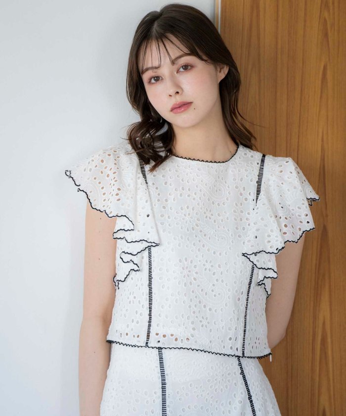 【ノエラ/Noela】の【15周年】コットンレースブラウス インテリア・キッズ・メンズ・レディースファッション・服の通販 founy(ファニー) https://founy.com/ ファッション Fashion レディースファッション Ladies' Fashion Online トップス・カットソー Tops/Tshirt シャツ/ブラウス Shirts/Blouses スペシャル Special セットアップ Set Up デニム Denim ポケット Pocket レース Race 夏 Summer |ID: prp329100004550642 ipo3291000000032669386